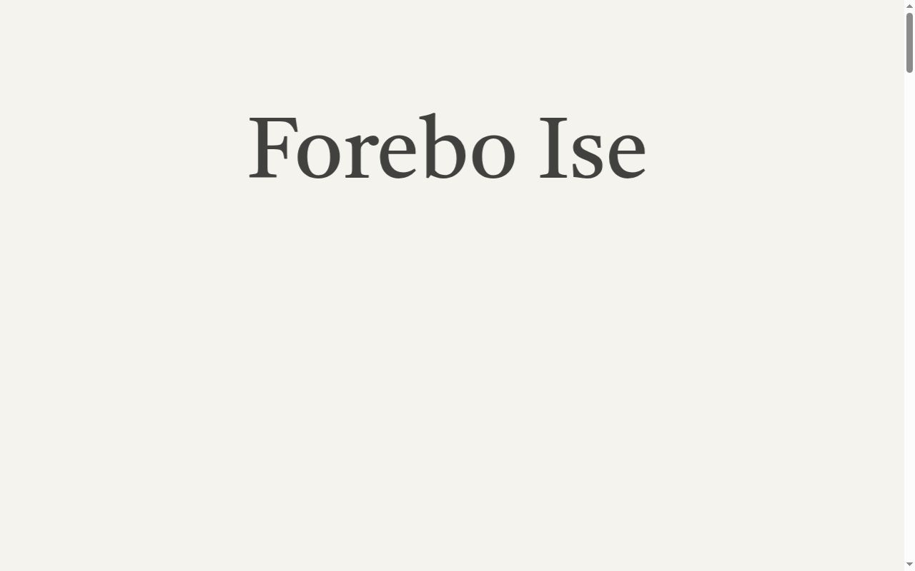 Ｆｏｒｅｂｏ　Ｉｓｅ内科・スキンクリニックの公式サイトのスクリーンショット