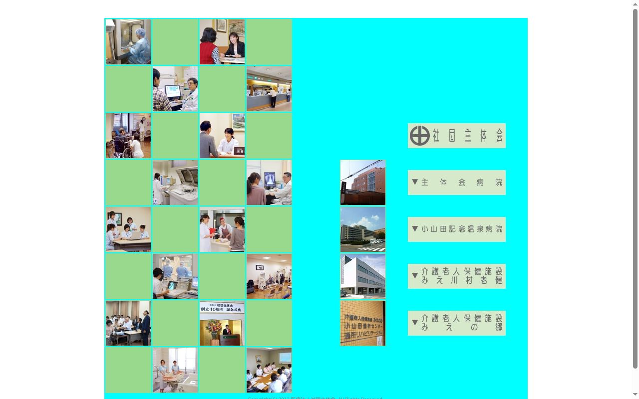 医療法人社団主体会　小山田記念温泉病院の公式サイトのスクリーンショット